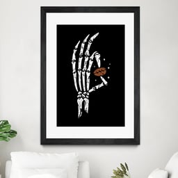 Best Coffee - Matted And Framed Black/24 X 32 Inches - Giant Art