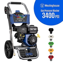 Westinghouse 3,400 Psi 2.6 Gpm Gas Cold Water Pressure Washer With 5 Nozzles & Soap Tank - Westinghouse