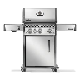 Napoleon Rp425sibnss2 Rogue Pro 425 Sib Freestanding Grill With 4 Burners, Stainless Steel Wave Grates, White Light Knobs, Infrared Sear Station (natural Gas) - Napoleon