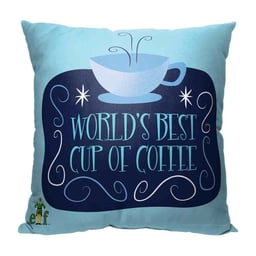 Warner Bros. Elf World's Best Coffee Throw Pillow 18x18 Inches - Alexander McQueen